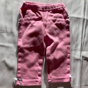 Baby Gear Pants Leggings Age 6-9 Months Ruffle Bow Cotton Pink #K1
